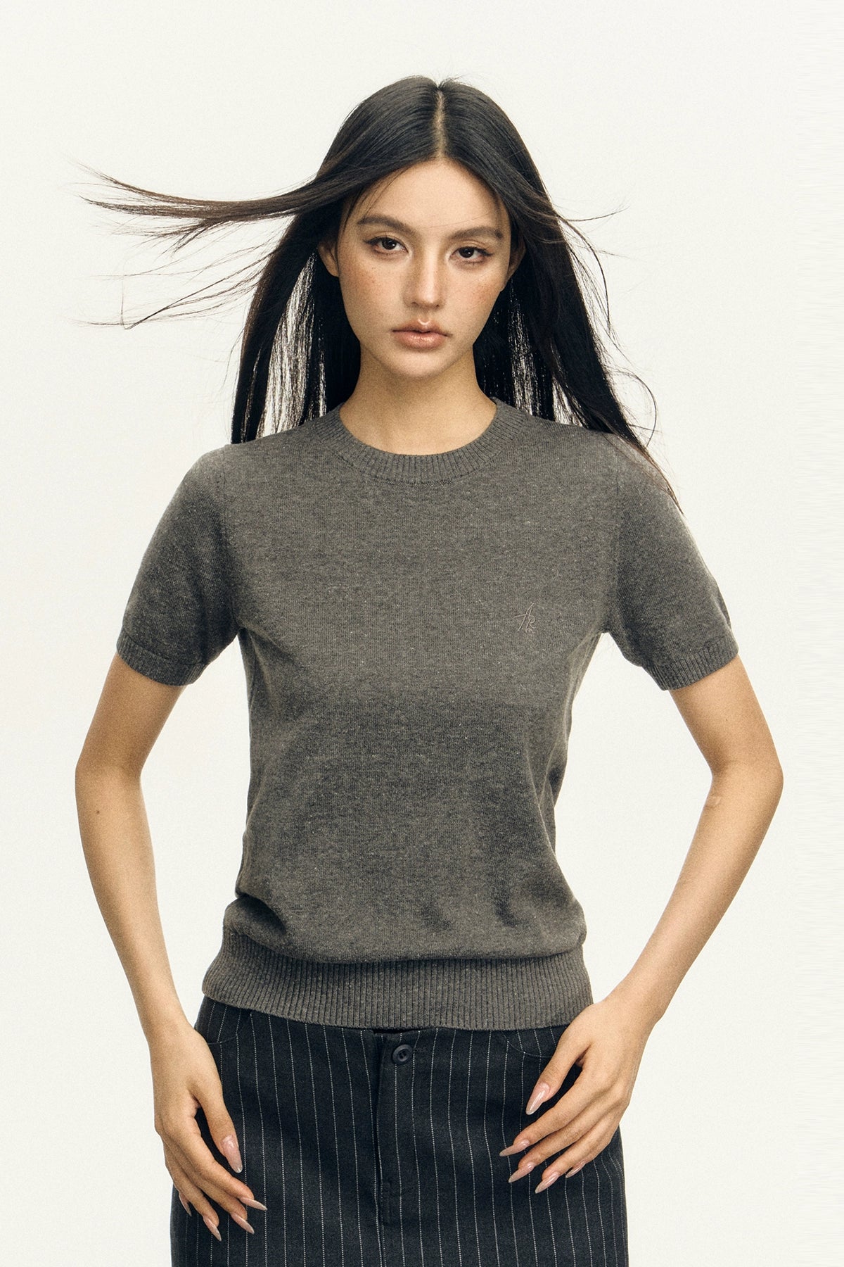 Ariseism Vintage Crew Neck Knitted Tee