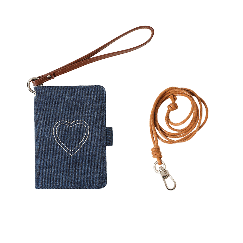 Momogig Vintage Love Embroidery Multifunctional Handheld Passport Holder
