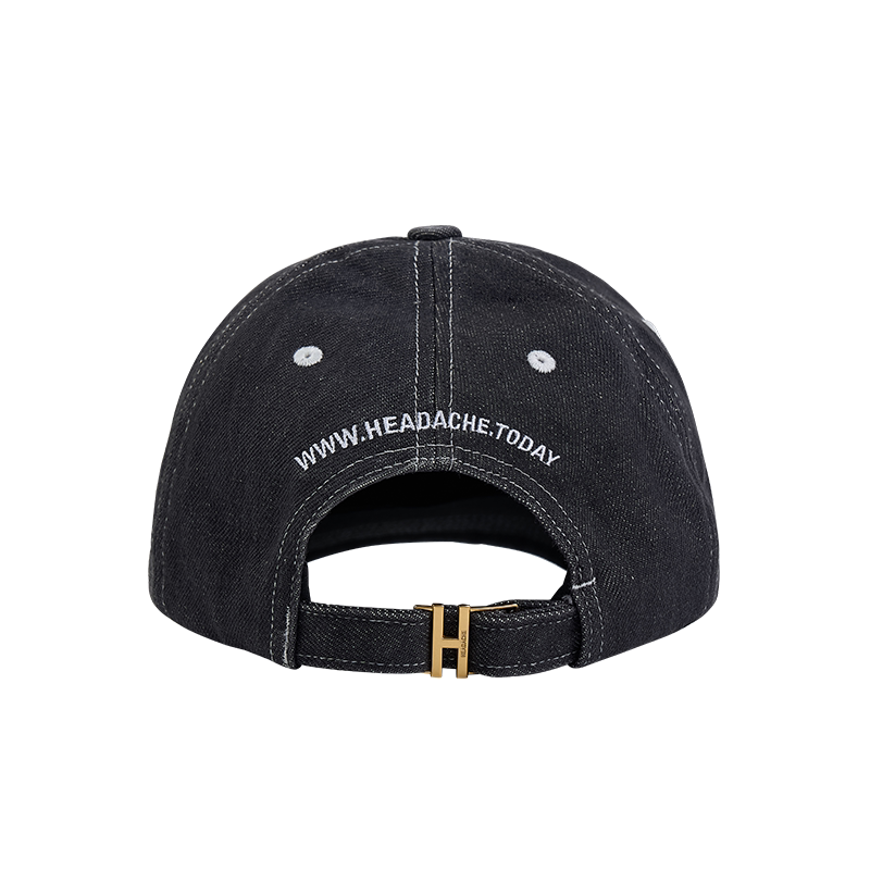 HEADACHE Embroidered Curved-Brim Cap