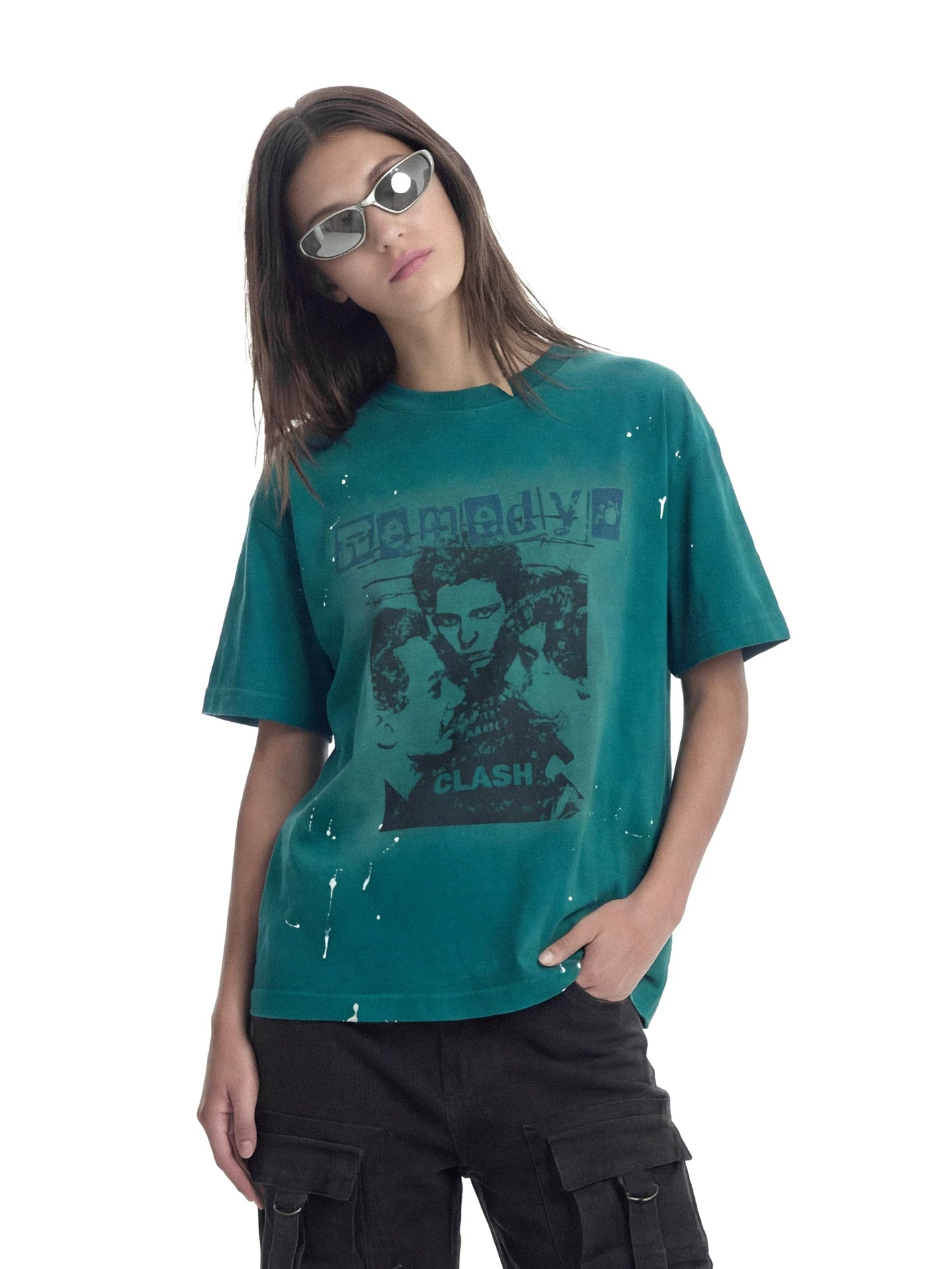 Remedy Boxy Fit Washed Graphic Tee