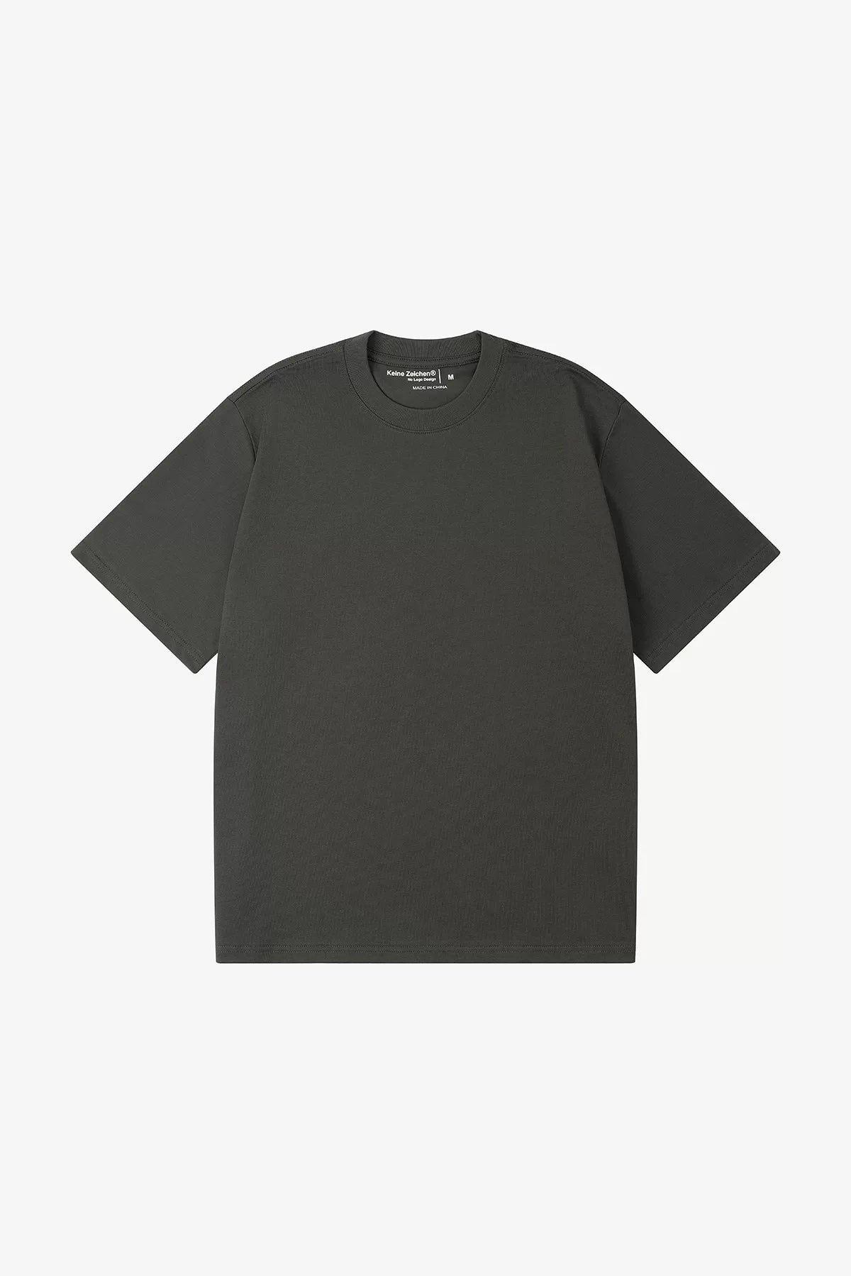NO LOGO Xinjiang Long-Staple Cotton Boxy Wide-Fit Round Neck Basic T-Shirt