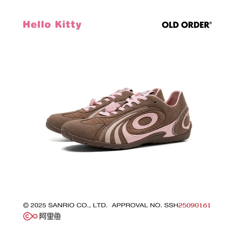 OLD ORDER Hello Kitty Suede Lace-Up Training Sneaker