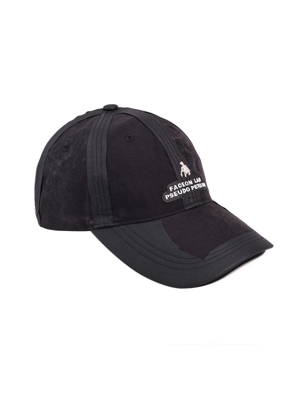 FACEON LAB Distressed Washed Oil-Stain Long-Brim Cap
