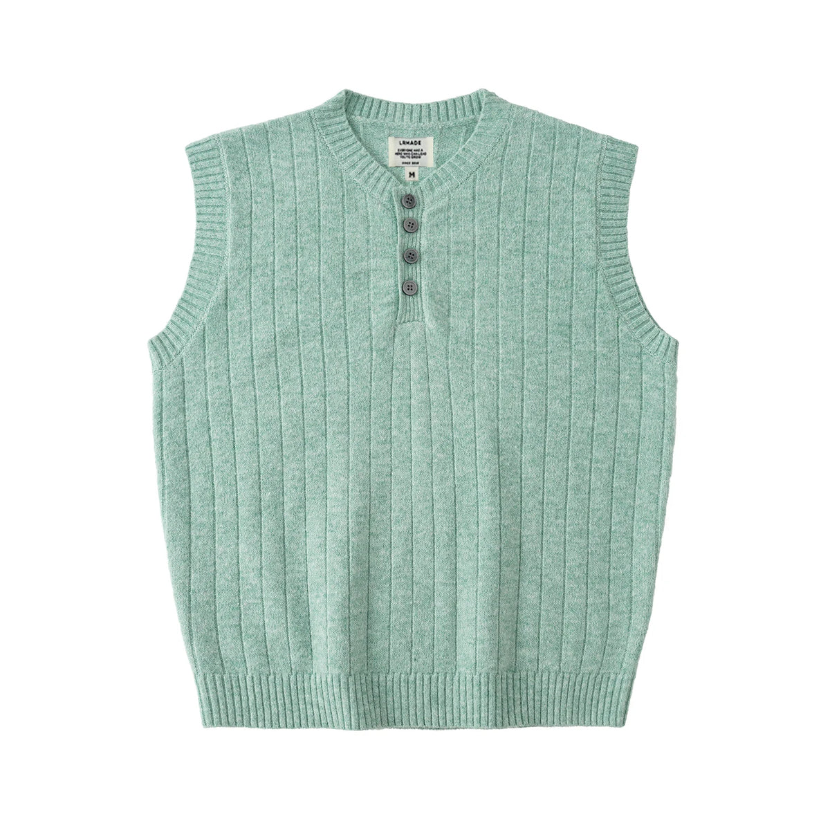 LR MADE Henley Neck 260g Warm Knit Vest