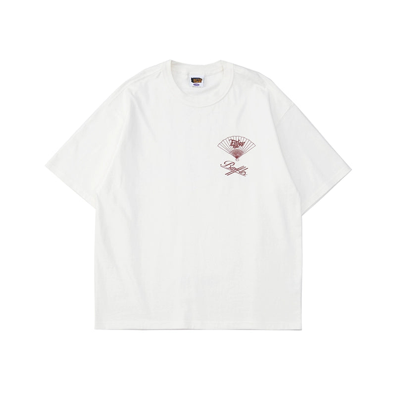 Battles Vintage Loose Casual Crew Neck Tee