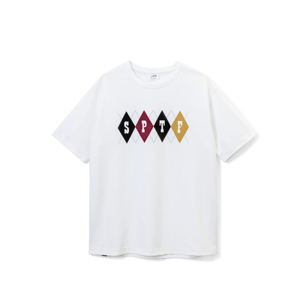 SUPERTOFU Flocked Diamond Quilted Breathable Loose Tee