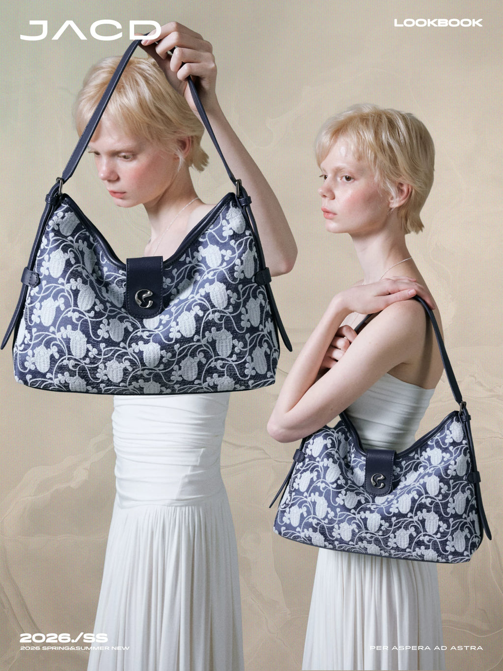JACD Guochao Retro Large-capacity Shoulder Messenger Bag