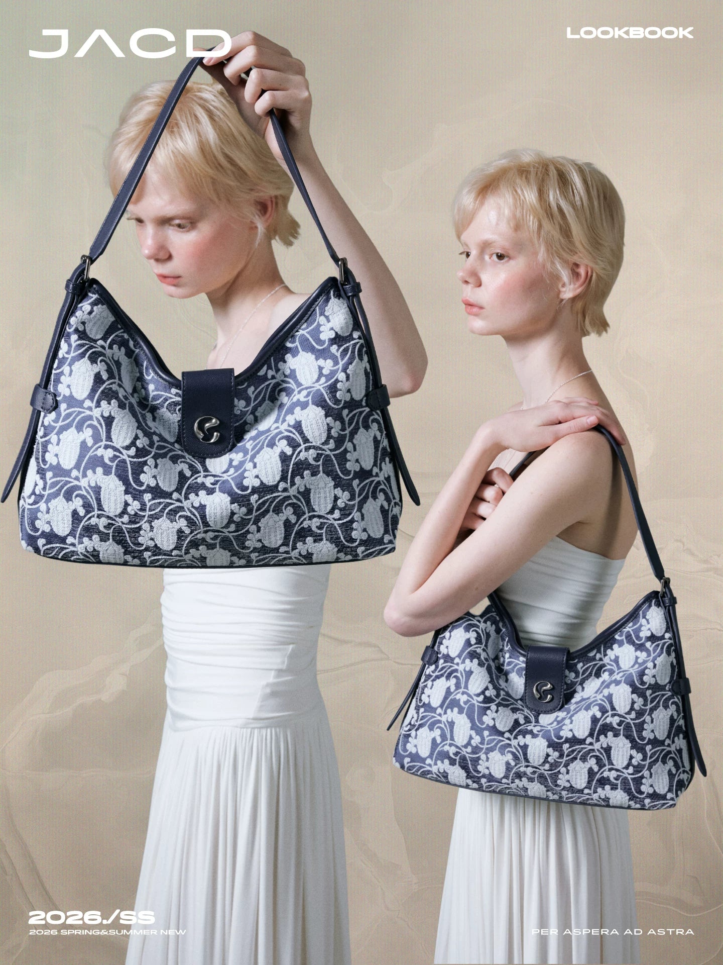 JACD Guochao Retro Large-capacity Shoulder Messenger Bag