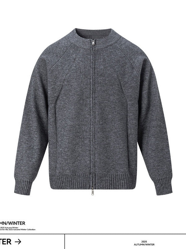 UNF Three-dimensional Thermal Loose Jacquard Knitted Cardigan