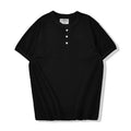PrintAce Vintage Henry Neck Button Shirt TEE