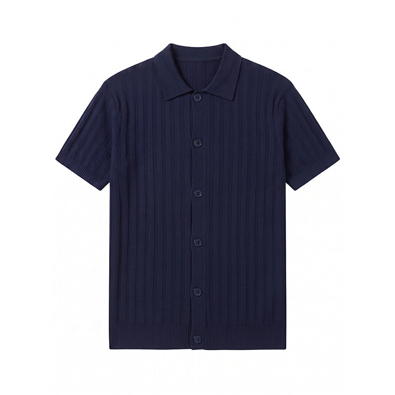 Inflation Breathable Slim Fit Knit Shirt