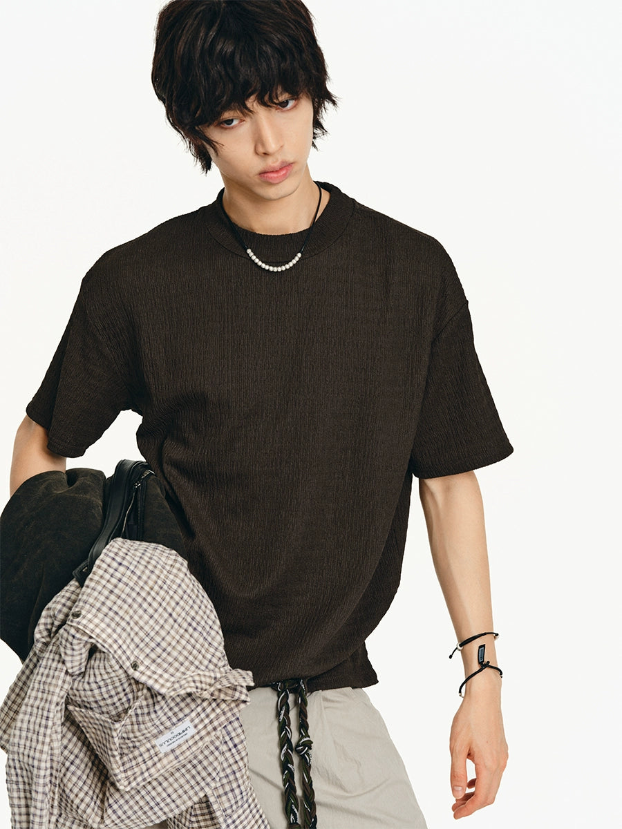 LIMPIDOCULUS Stretch Turtleneck Casual Tee