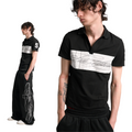 No E Mosen Cross Print Contrasting Tee