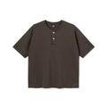 SUPERTOFU 230g Breathable Slightly Loose Henley Tee