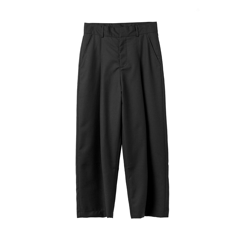 Coln Thick Version Loose Straight High Waist Suit Pants