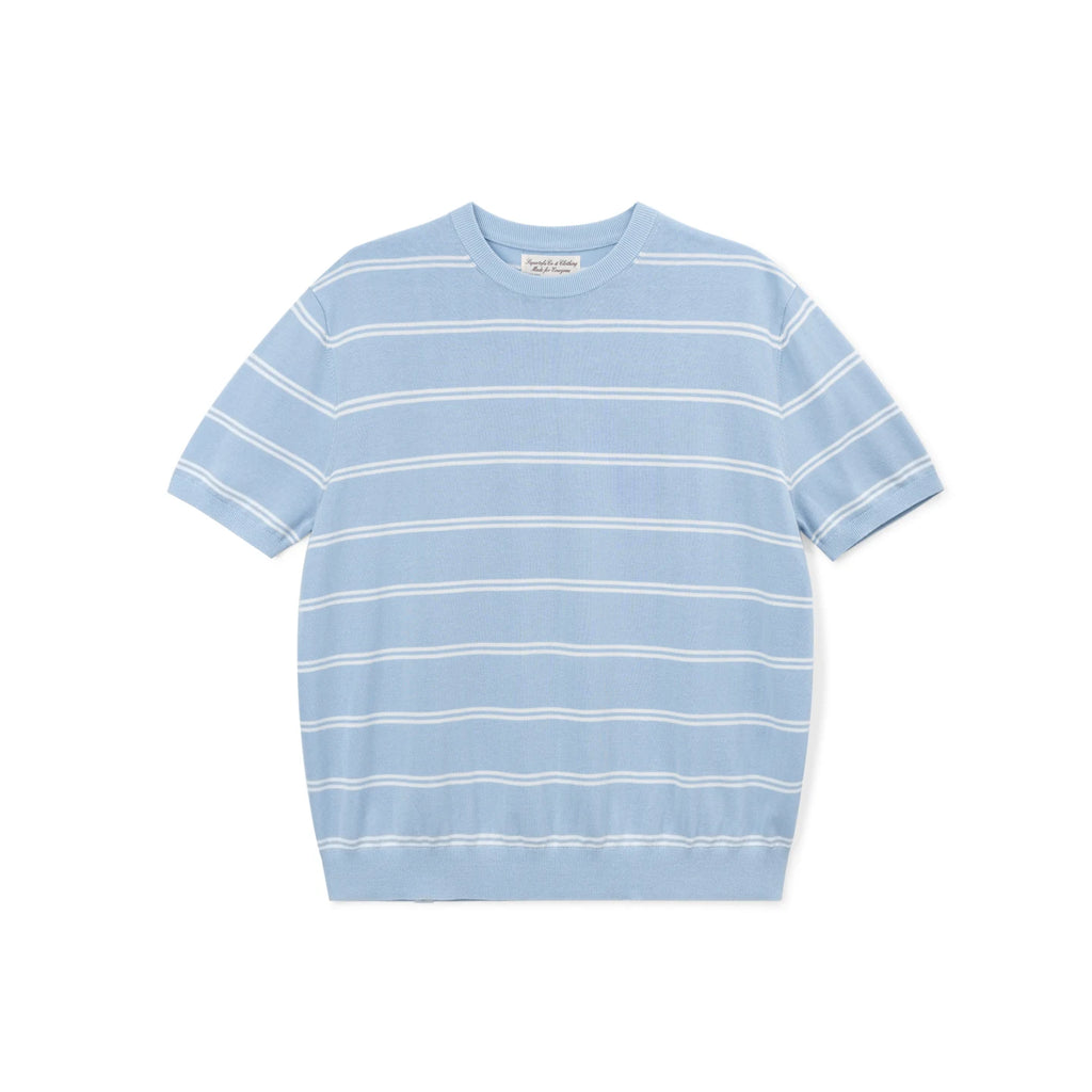 SUPERTOFU Striped Moisture-Wicking Regular Fit Tee