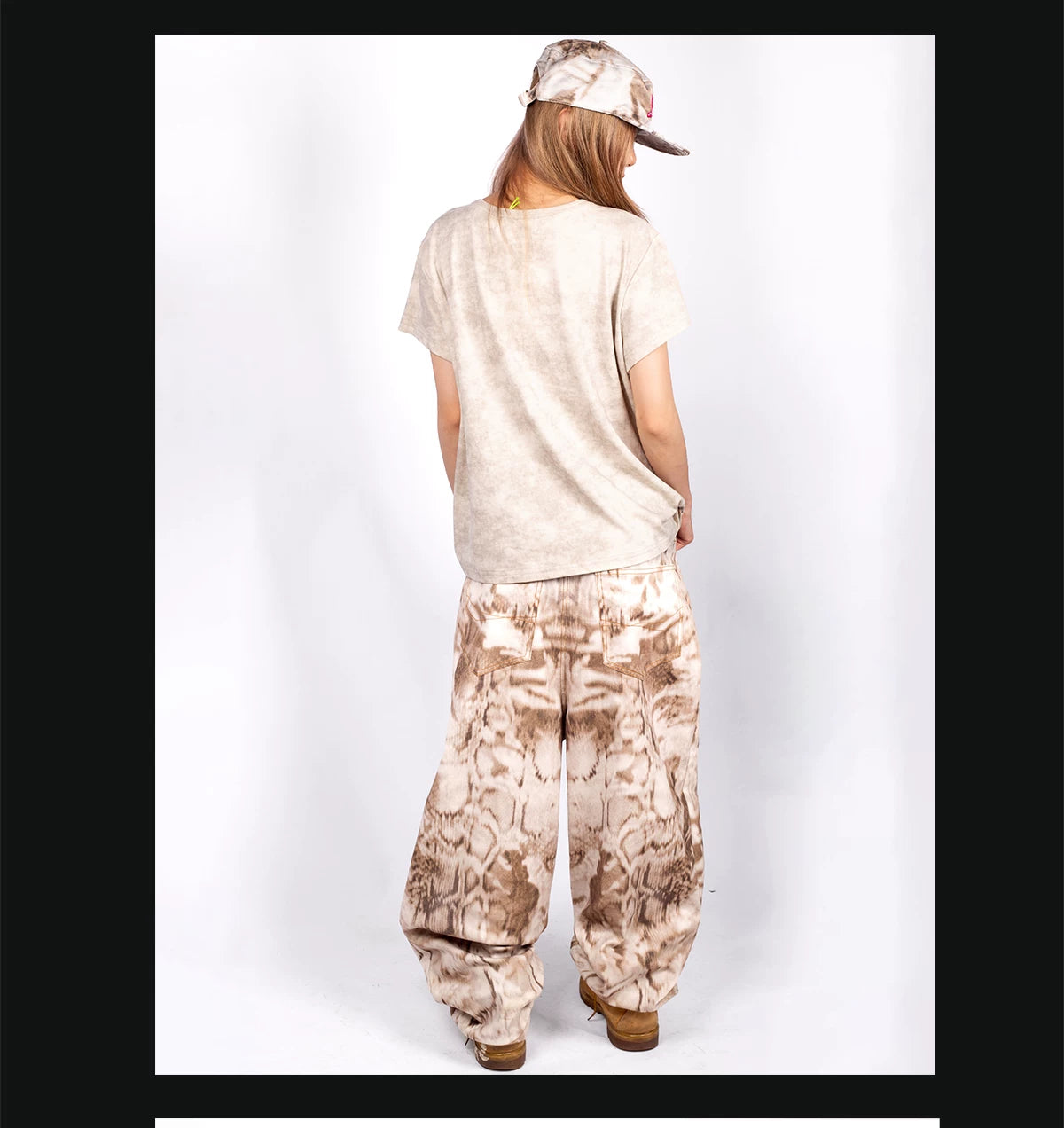 YBSSTREETMARKET Vintage Desert Snake Wide Leg Pants