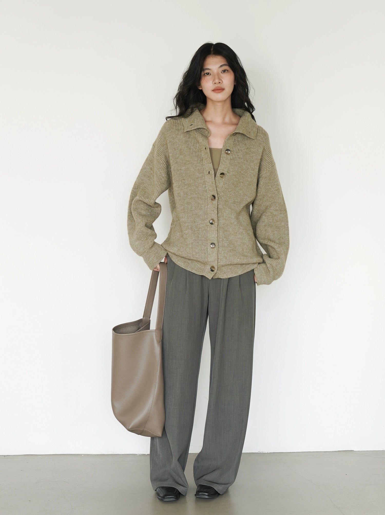 EIGHTHMONTH Vibe Loose Button Knitted Sweater Jacket