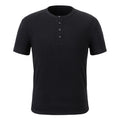Azure Lisseur Slim Fit Quick-Dry -Button Henley Tee