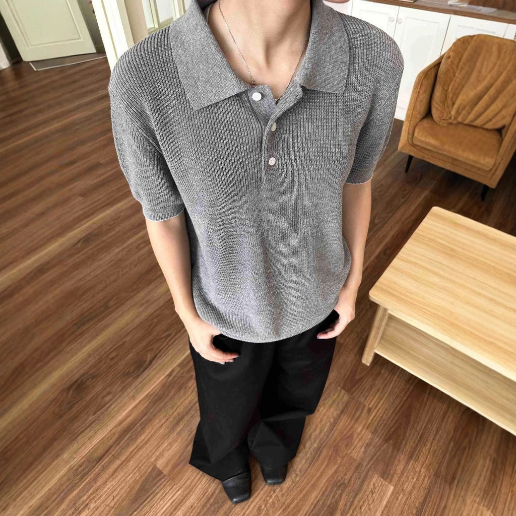MADEEXTREME Breathable Relaxed Knit Polo
