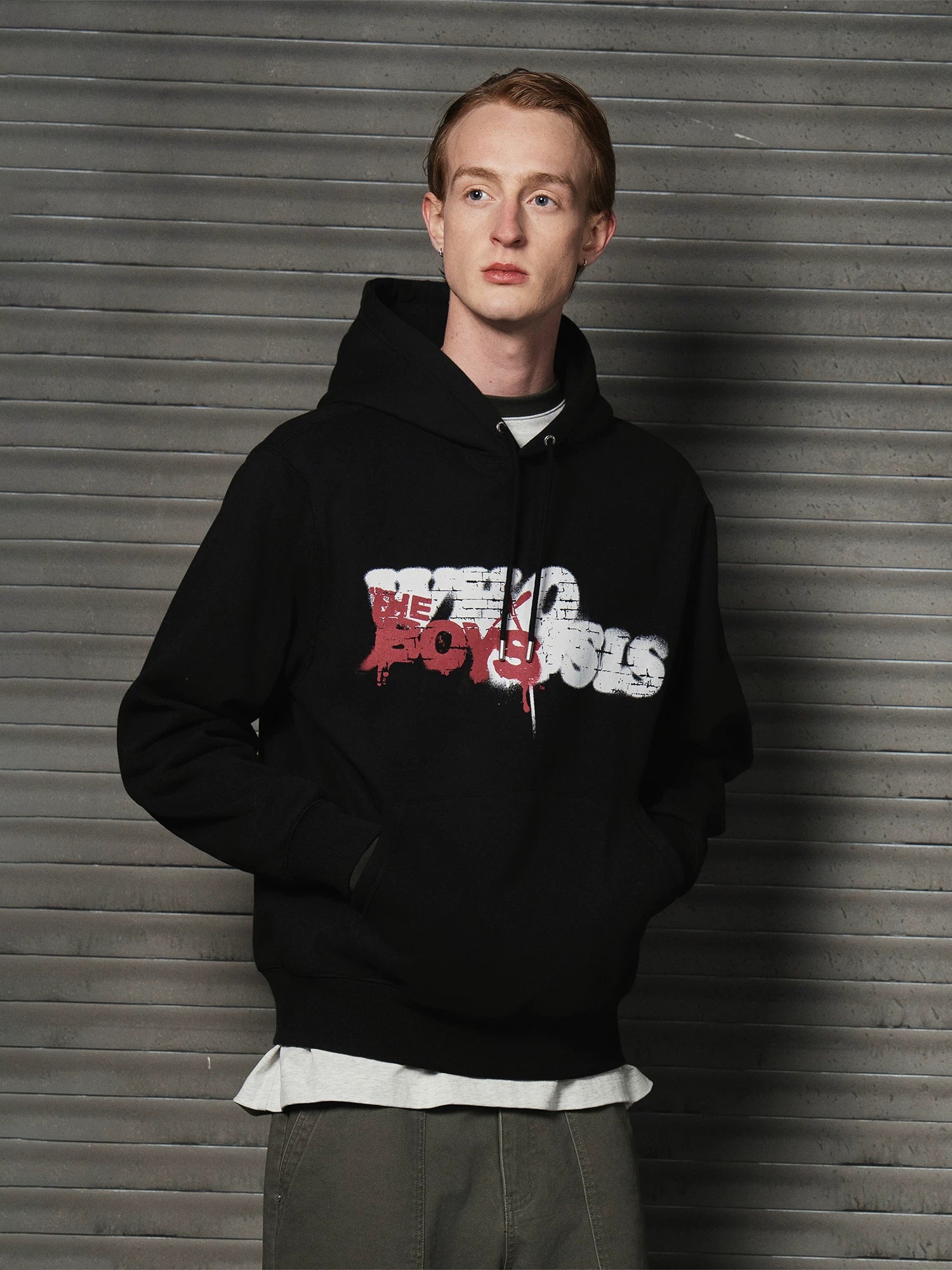 WHOOSIS Vintage Casual Hooded Sweater