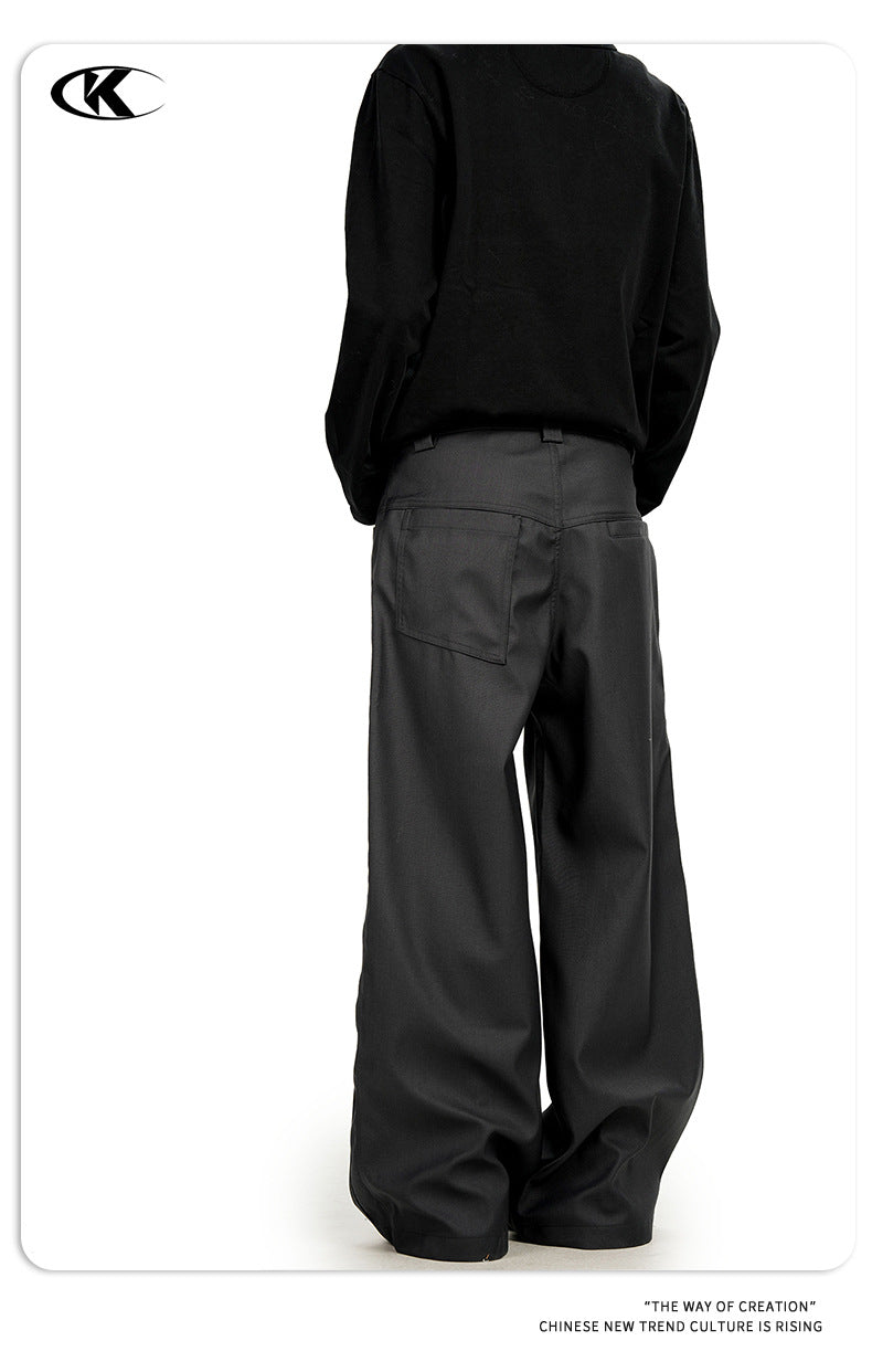 11KN Straight Wide-Leg Trousers
