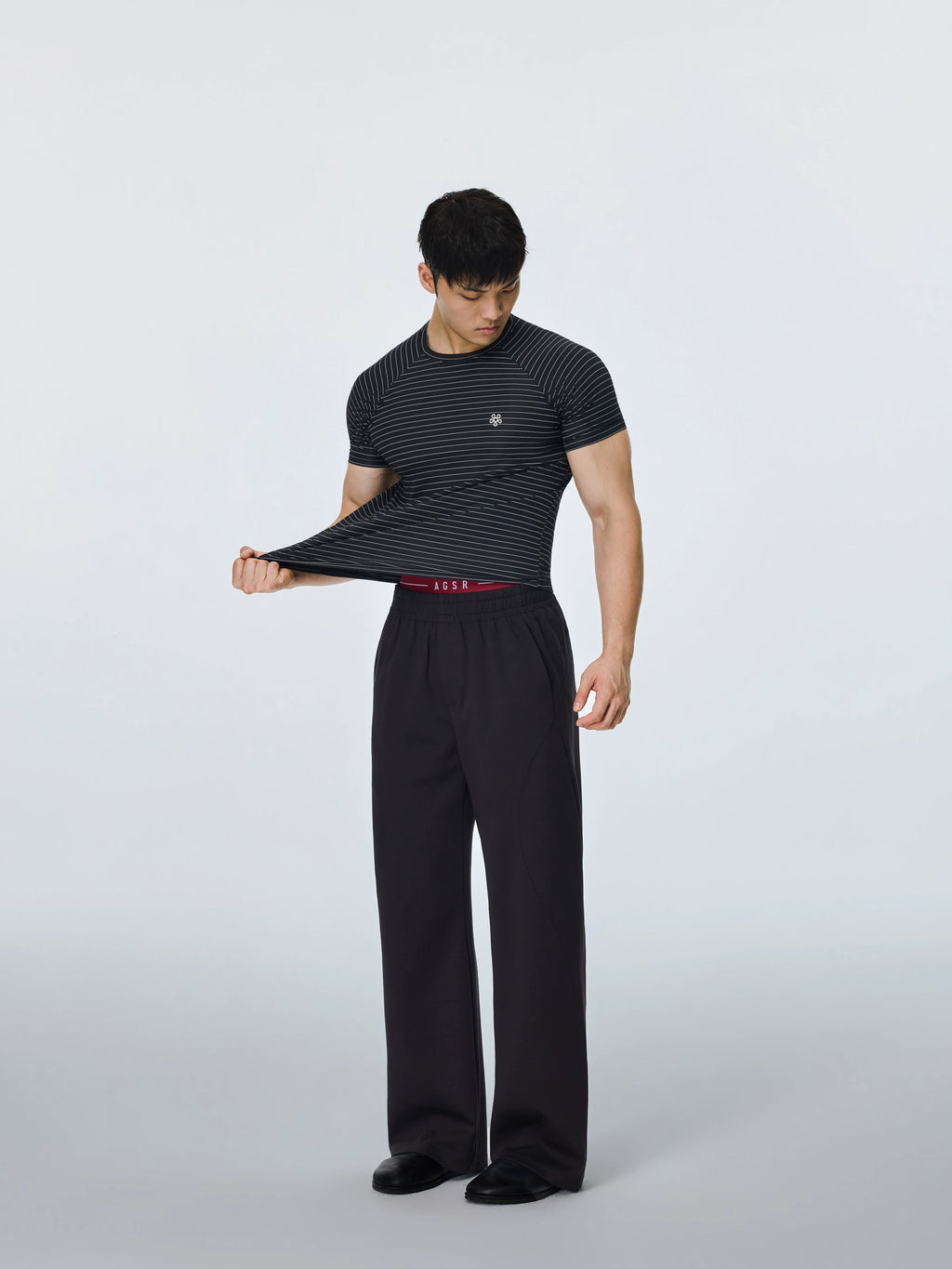 AFTERGLOW 3D Paneled Relaxed Sweatpants