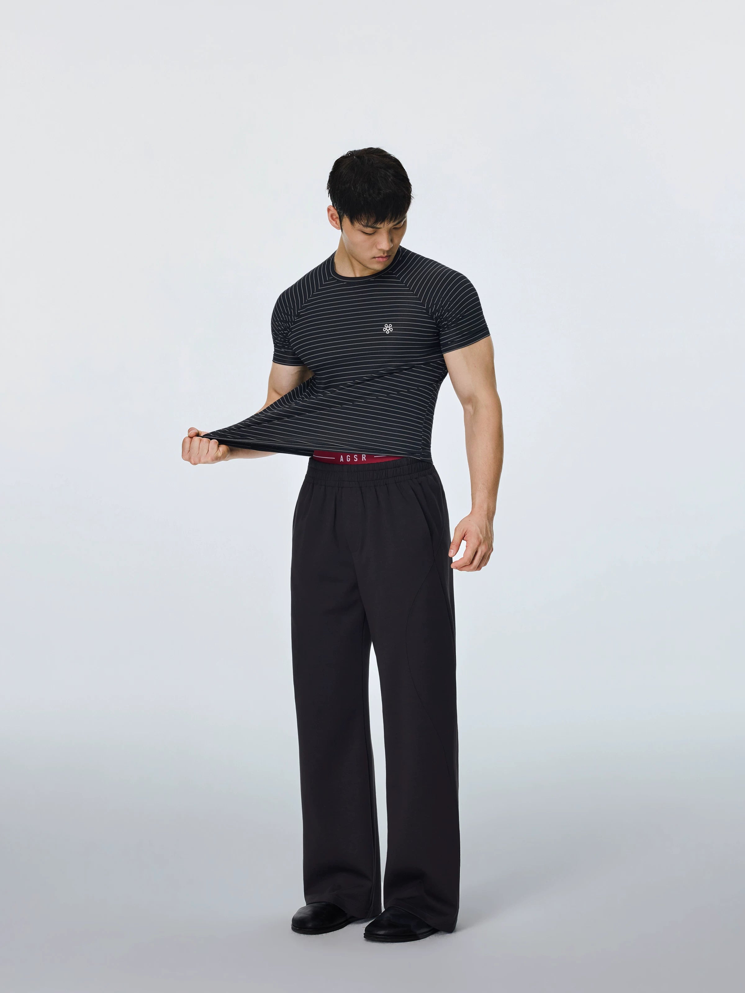 AFTERGLOW 3D Paneled Relaxed Sweatpants