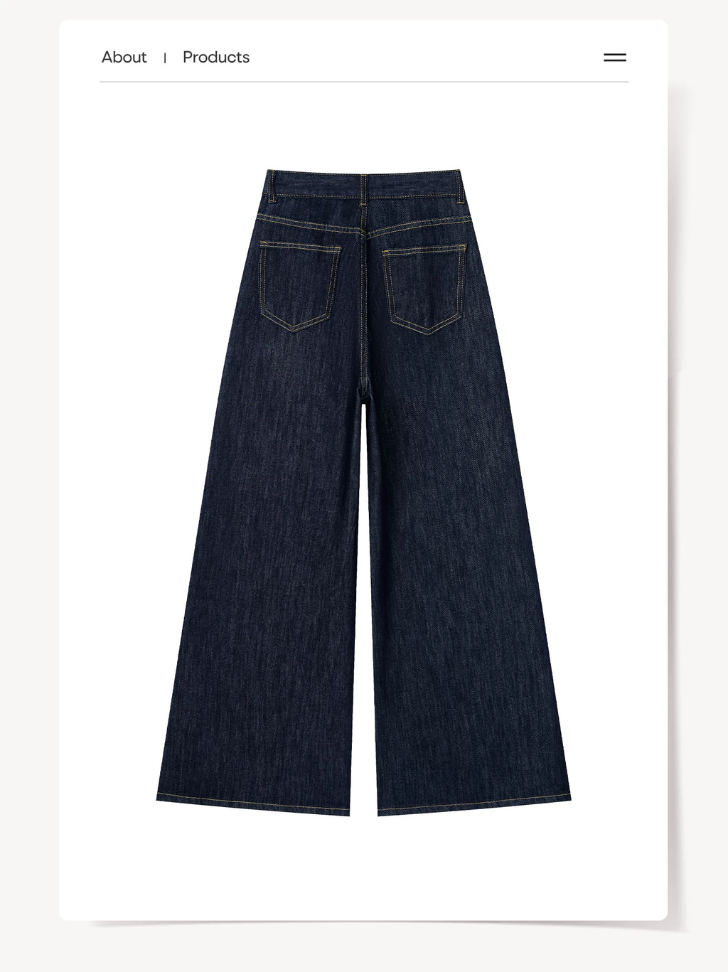 Cantonstory Korean Retro High Waist Jeans