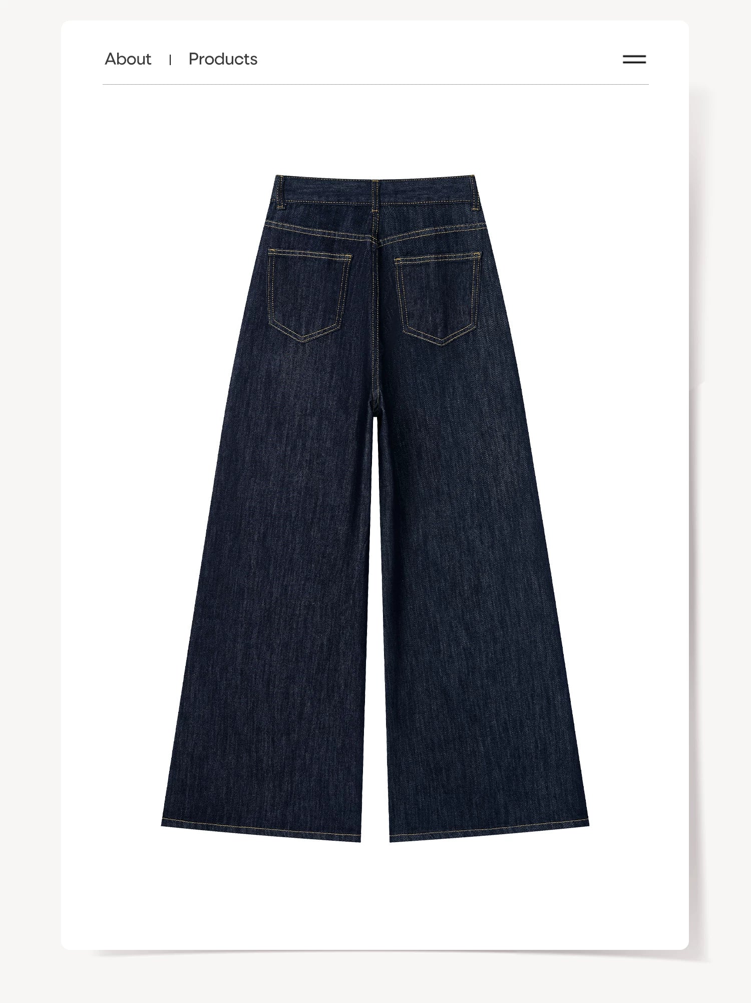 Cantonstory Korean Retro High Waist Jeans