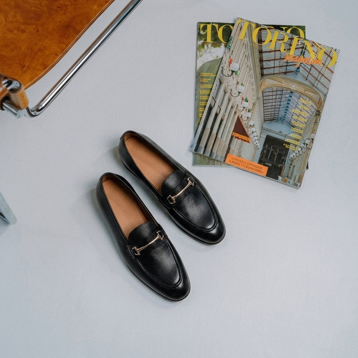 TERRAKOO Leather Slip-On Penny Loafer