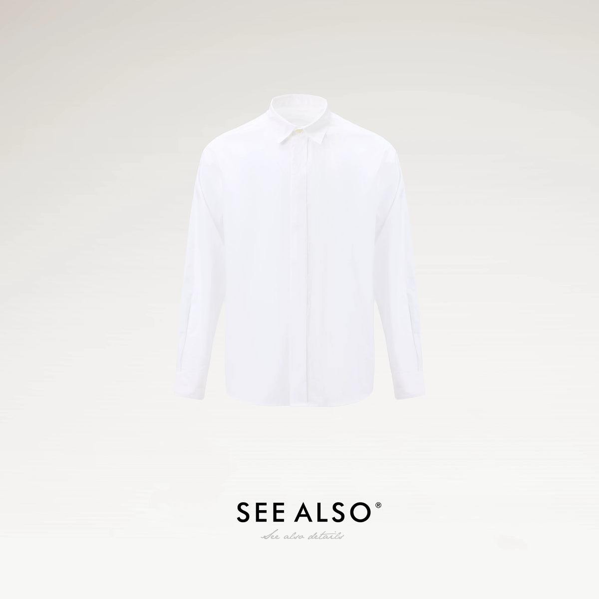 SEE ALSO Black Label 100% Cotton Breathable Relaxed Long-Sleeve Shirt