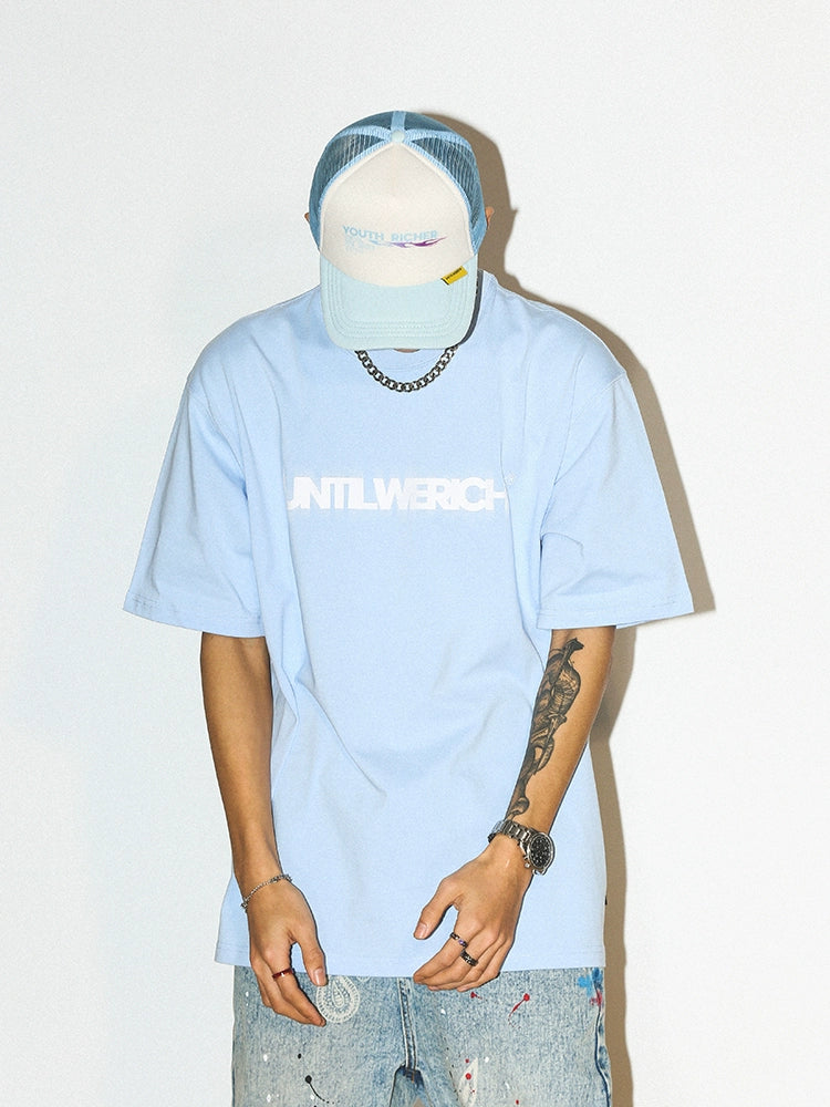 Untilwerich Crewneck Print Small Neckline Tee