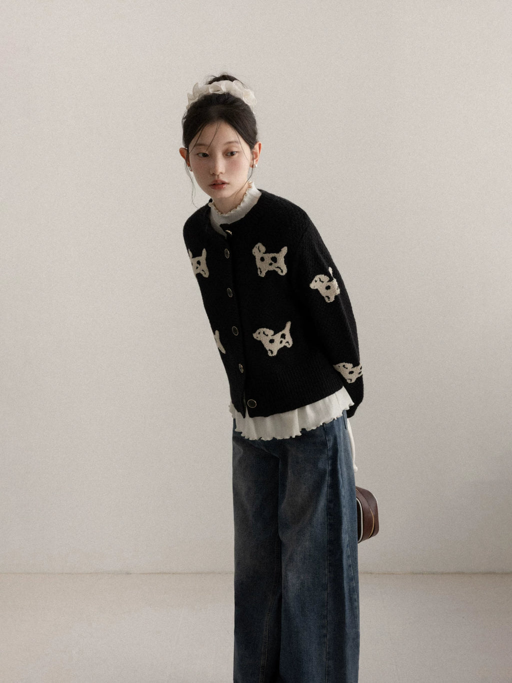 Cantonstory Fungus Edge Slim Bottom Long Sleeve