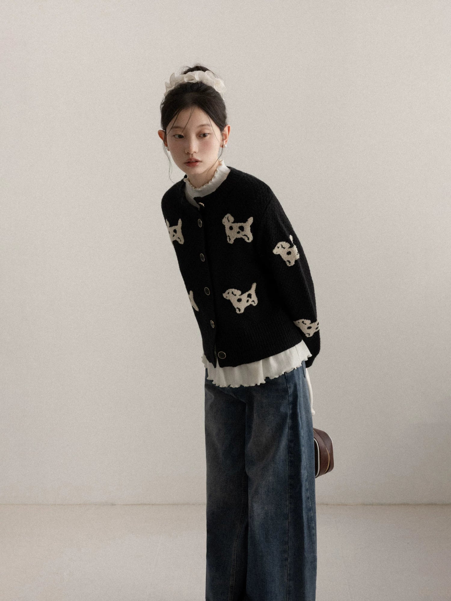 Cantonstory Fungus Edge Slim Bottom Long Sleeve