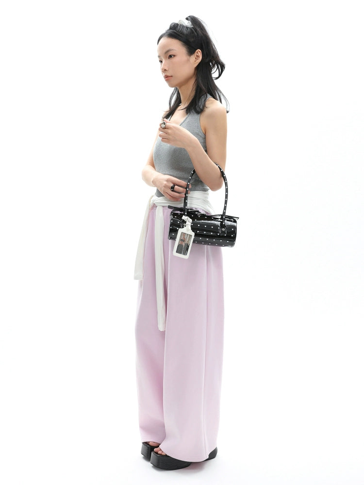 JANDRESS Love Polka Dot Cylinder Portable Armpit Bag