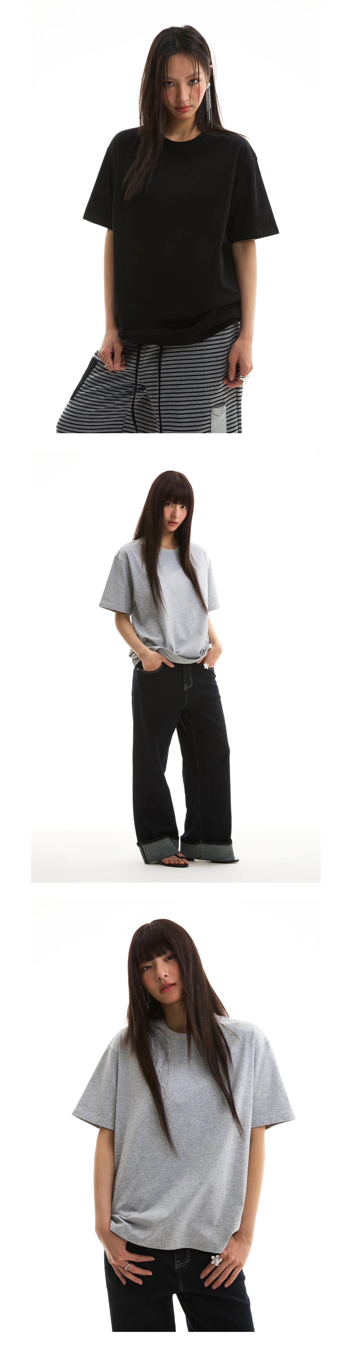 FUNKYFUN 2025SS five-color pure cotton 230g loose Tee