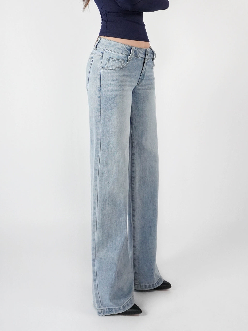 Jim Kennet Low Waist Straight Skinny Jeans