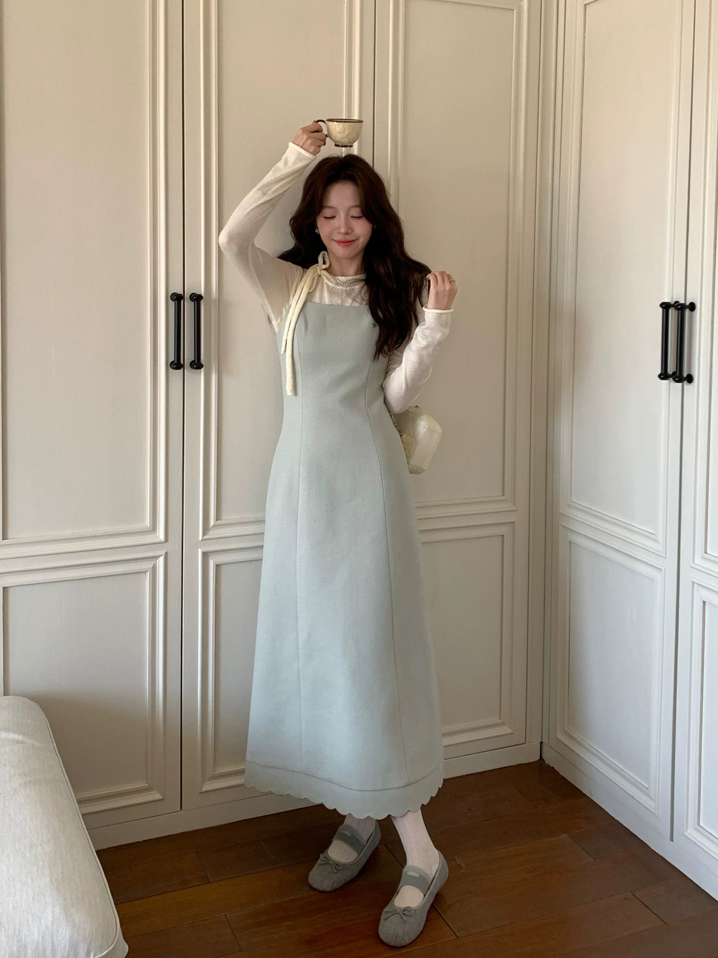 Even Gently Stacked Suspender Dresses