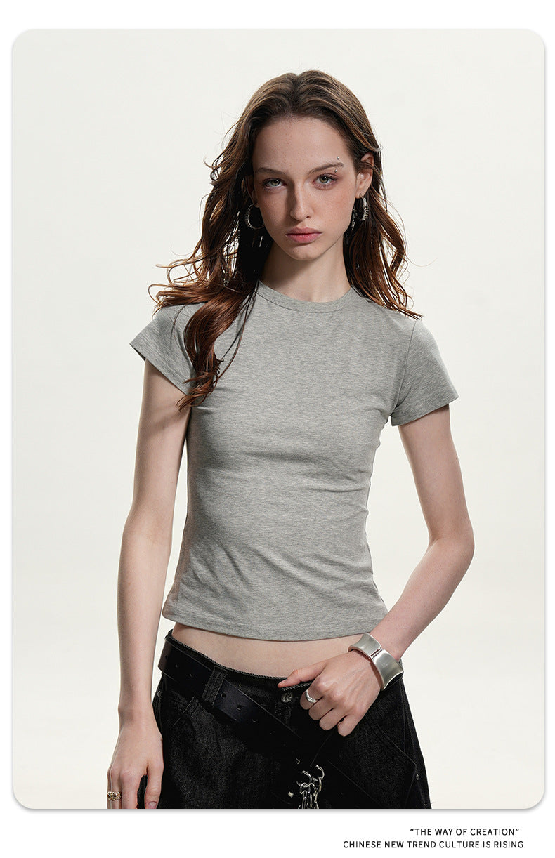 11KN Thin Advanced Sense Casual Anti-wrinkle Versatile Slim Tee