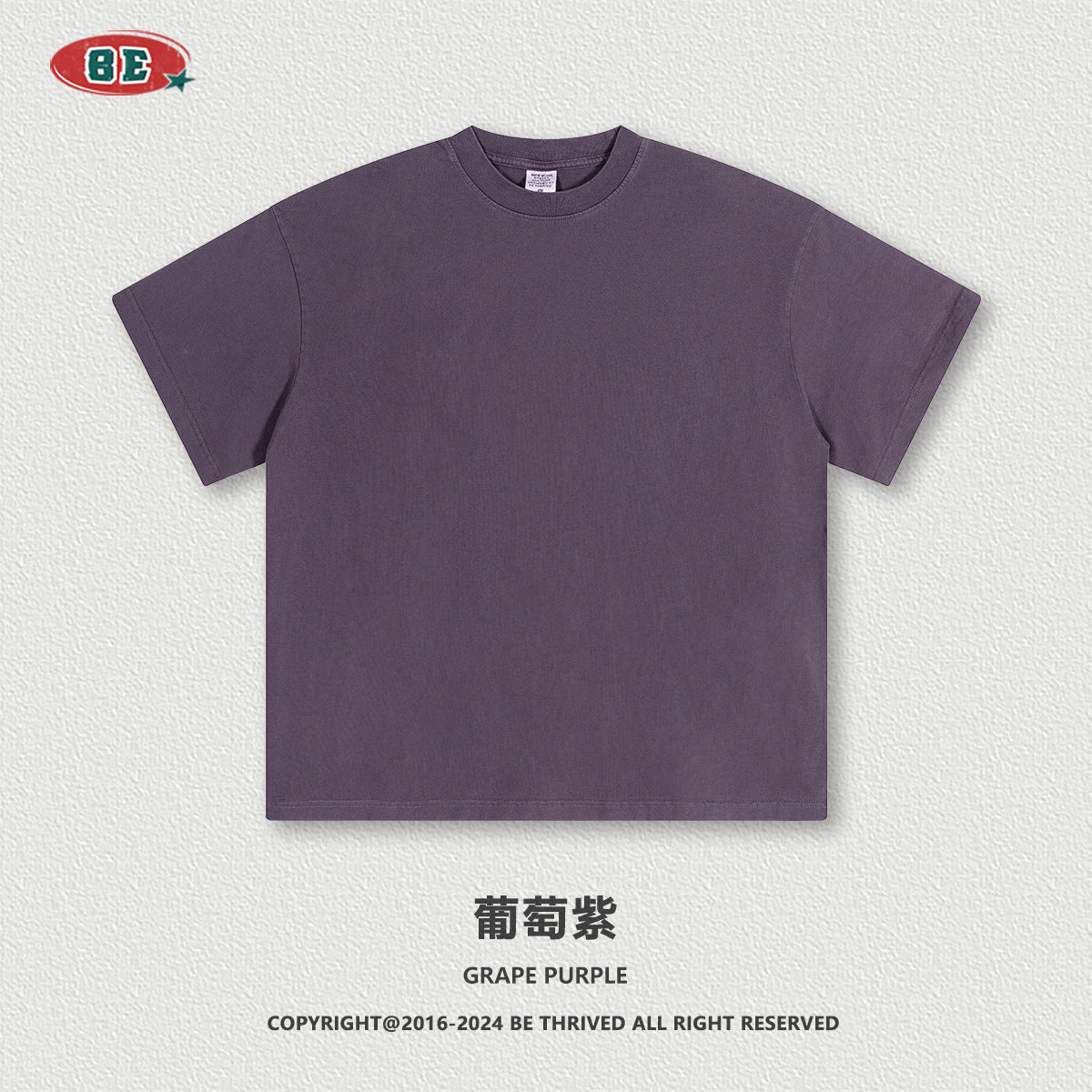 BE THRIVED Vintage Washed 220g Breathable Loose-Fit Tee