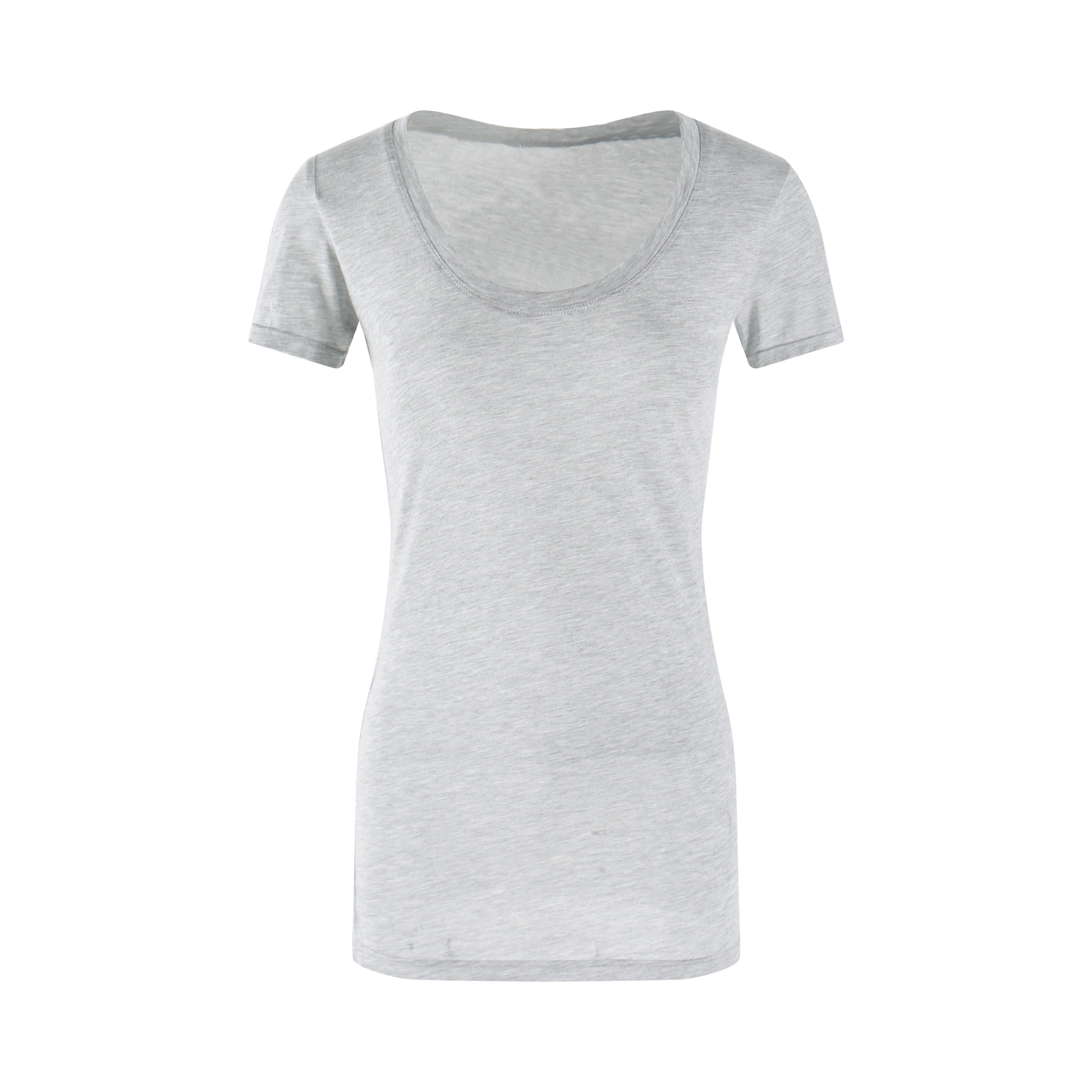 Jim Kennet Micro Transparent Loose U Neck Short Tee