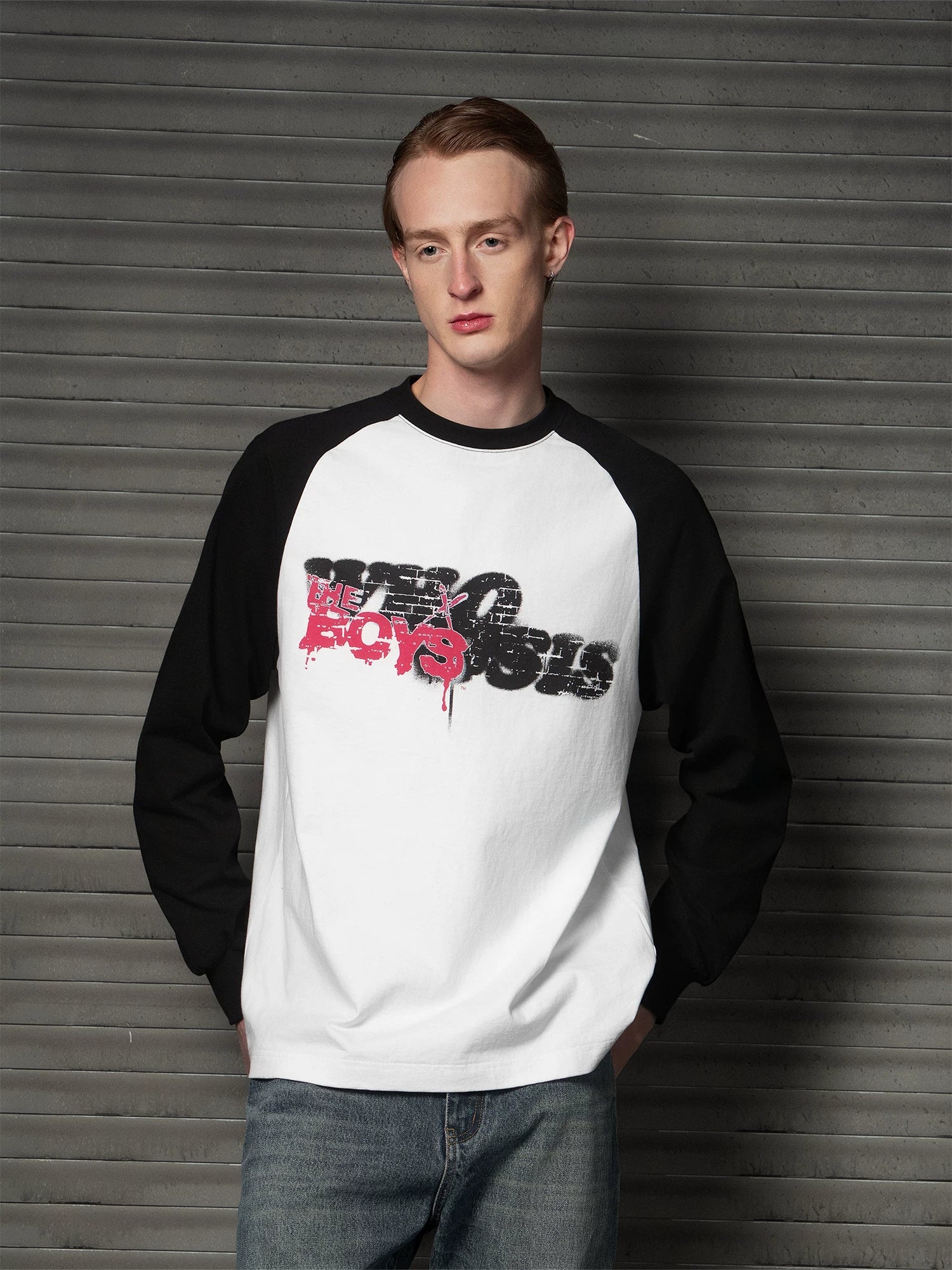 WHOOSIS Shoulder Simple Casual Long Sleeve