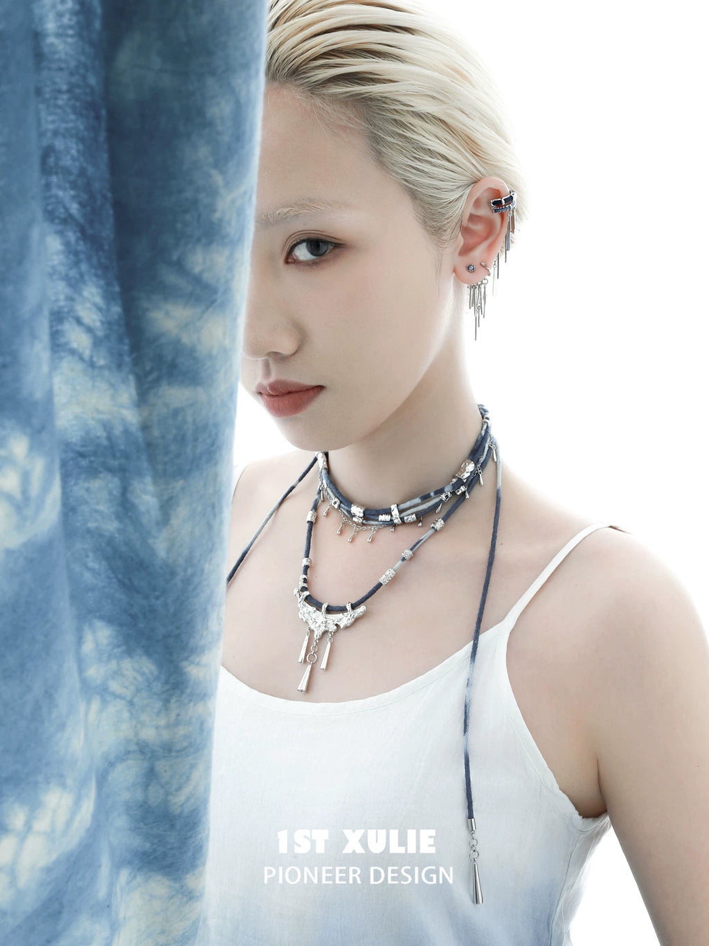 1ST XULIE Braided Rope Layered Choker Necklace