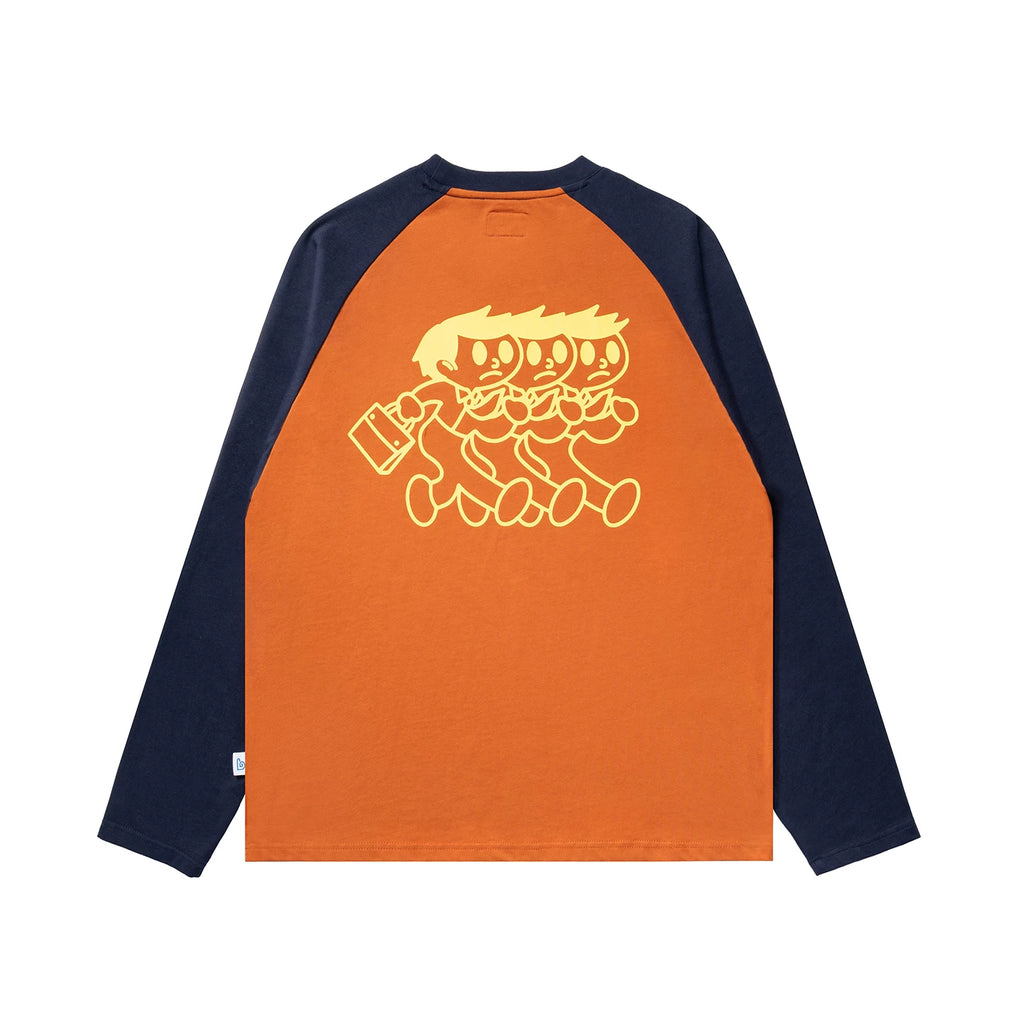 BENT IDEA "Don't Wanna Work" 400g Breathable Oversized Long-Sleeve Tee
