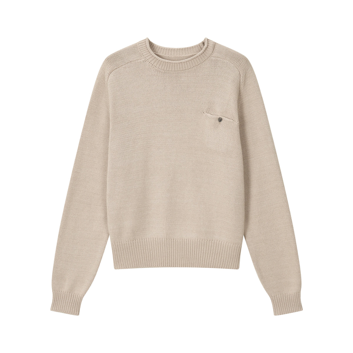VLABMADE Rolled-Edge Raglan Loose-Fit Knit Sweater
