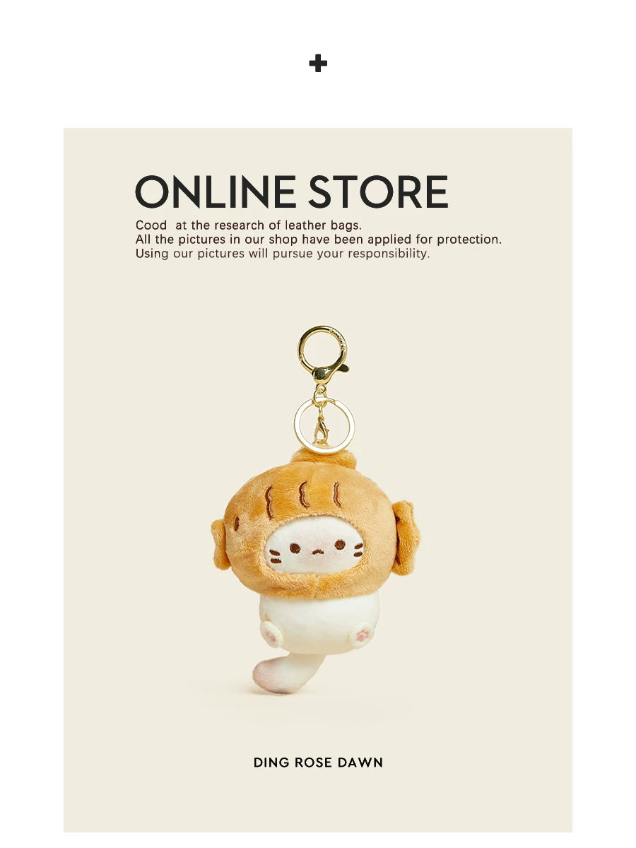 HAVEROSE Plush Cat Backpack Charm