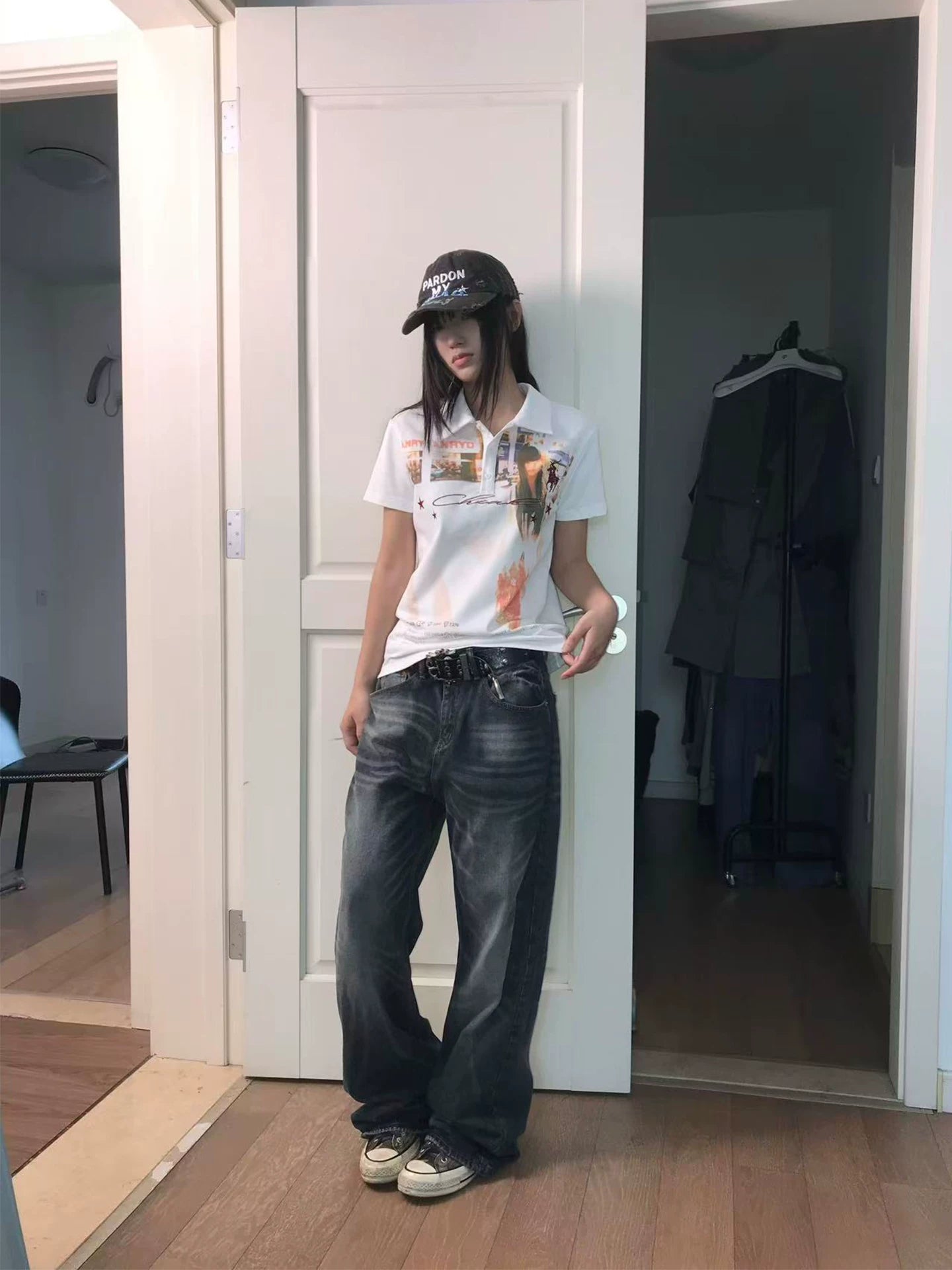 WASE Chiaki Kuriyama 220g Slimming Regular Fit Polo