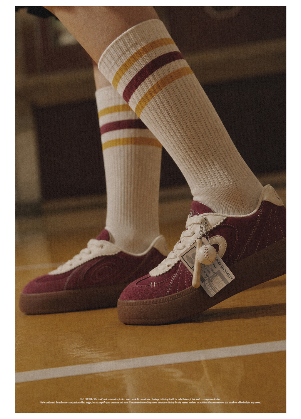 OLD ORDER Suede Thick Sole Retro Training Sneaker