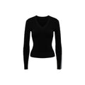 Audwyn V-neck Twisted Knitted Slim-fitting Sweater